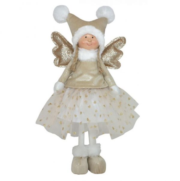 Figurka anděla v bílých šatech 12cm